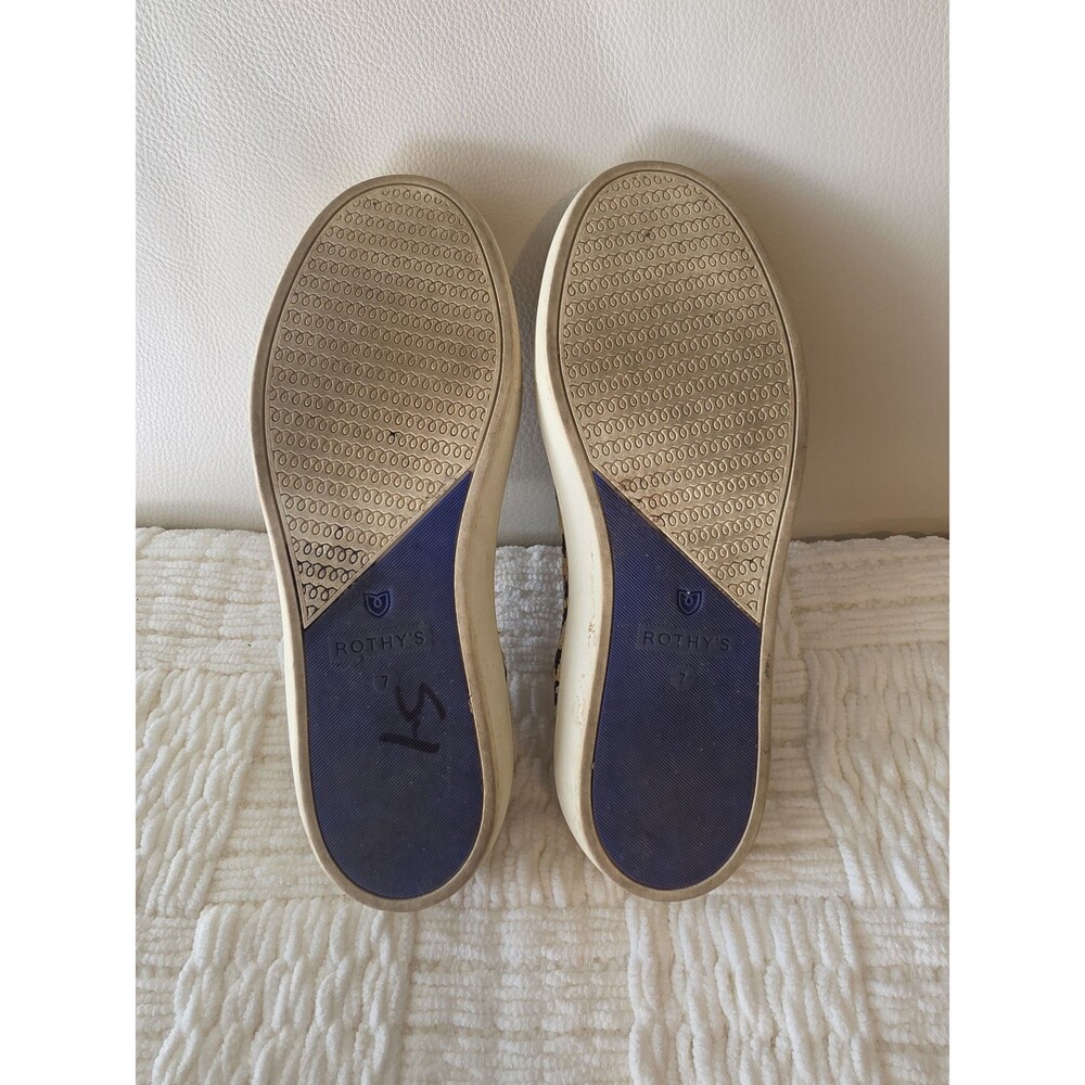 Rothy's Camo Cat Leopard Print Slip-On Shoes Sz 7 - Picture 2 of 4